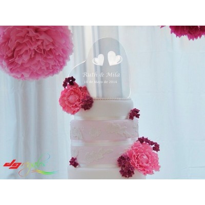 Topper Corazón para tartas
