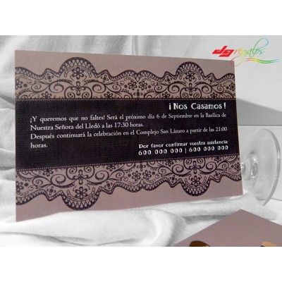 Invitación de Bodas Modelo Novios