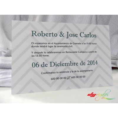 Invitación de Bodas Modelo Nosotros
