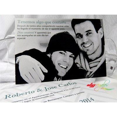Invitación de Bodas Modelo Nosotros