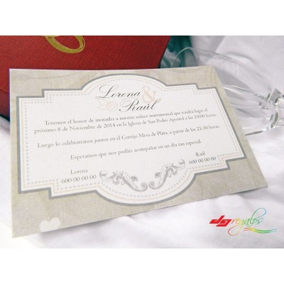Invitación de Bodas Modelo Elegance