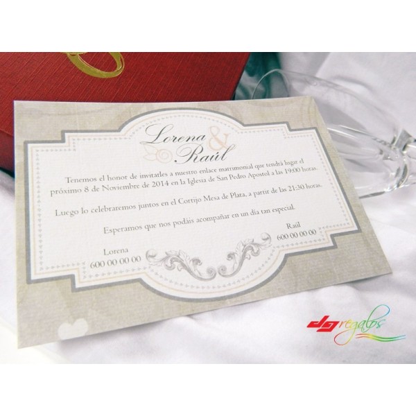 Invitación de Bodas Modelo Elegance