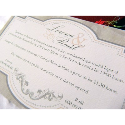 Invitación de Bodas Modelo Elegance