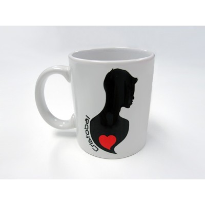 Taza personalizada silueta él