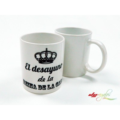 Taza personalizada El desayuno de la Reina