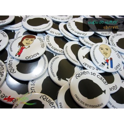 Chapa personalizadas con foto o diseño
