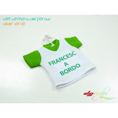 Mini Camiseta con percha