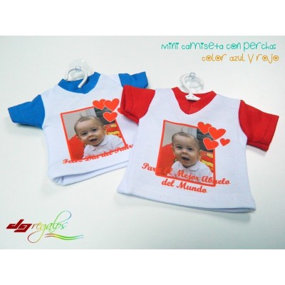 Mini Camiseta con percha