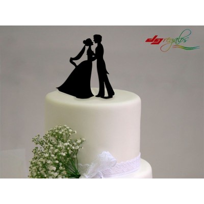 Topper Silueta Enamorados