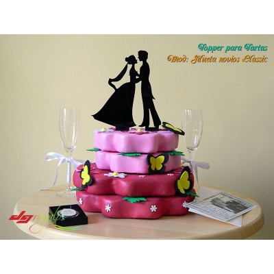Topper Silueta Enamorados