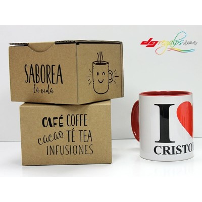 Taza personalizada 'I Love'