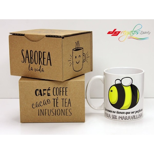 Taza personalizada 'Las cosas no tienen que ser perfectas para ser maravillosas'