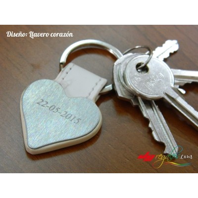 Lllavero corazon personalizado