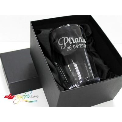 Vasos de sidra o cubatas grabado a láser