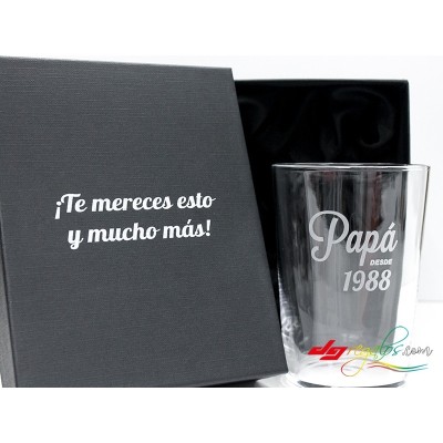 Vasos de sidra o cubatas grabado a láser