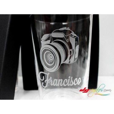 Vasos de sidra o cubatas grabado a láser