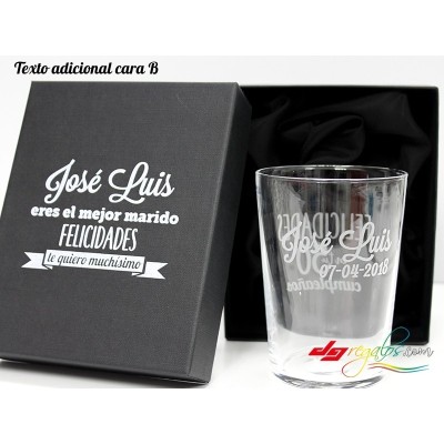 Vasos de sidra o cubatas grabado a láser