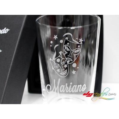 Vasos de sidra o cubatas grabado a láser