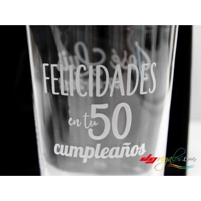Vasos de sidra o cubatas grabado a láser