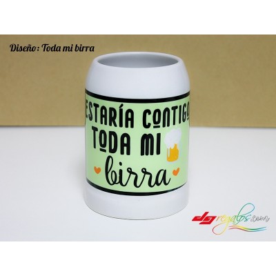 Jarras de cerveza personalizadas a todo color