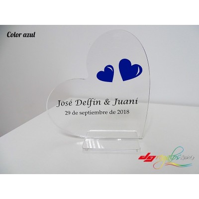 Topper Corazón para tartas