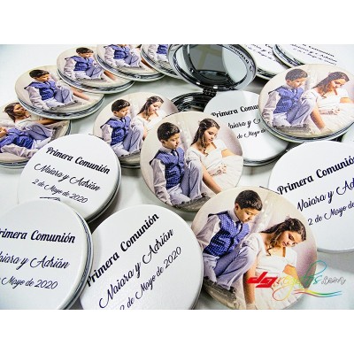 Espejo de bolso personalizado
