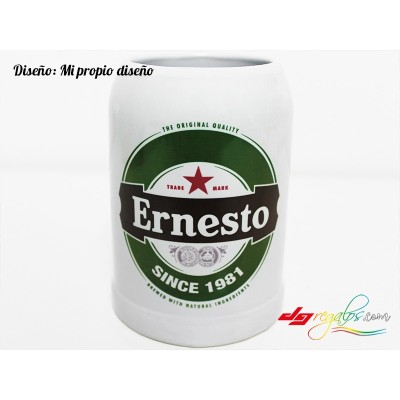 Jarras de cerveza personalizadas a todo color