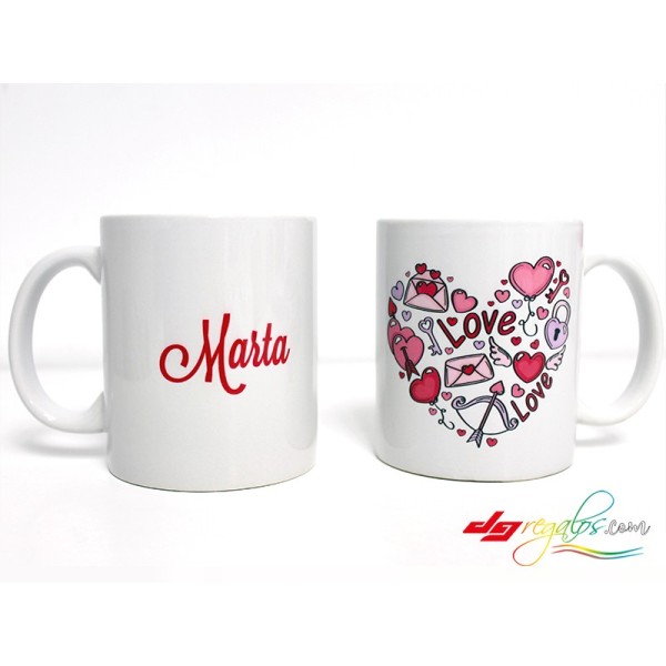 Taza personalizada para 'San Valentín'