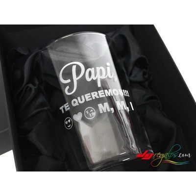 Vasos de sidra o cubatas grabado a láser