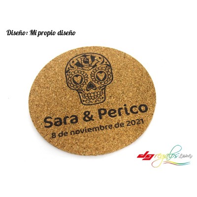 Posavasos personalizados de corcho ecológico
