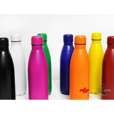 Botella de acero inoxidable personalizada con grabado a láser