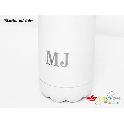 Botella de acero inoxidable personalizada con grabado a láser