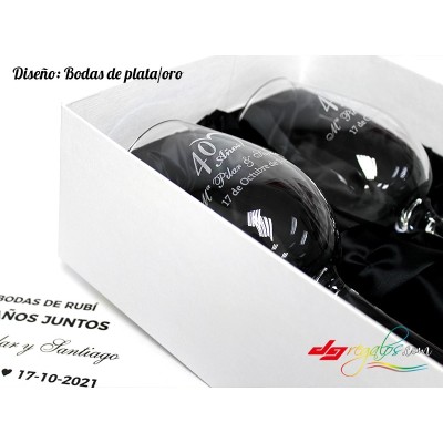 Copas de vino personalizadas