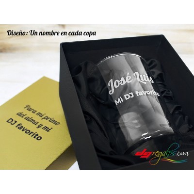 Vasos de sidra o cubatas grabado a láser
