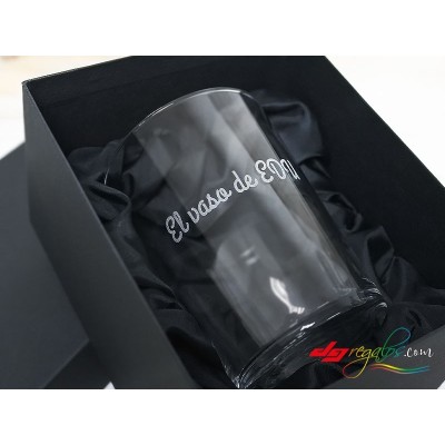 Vasos de sidra o cubatas grabado a láser