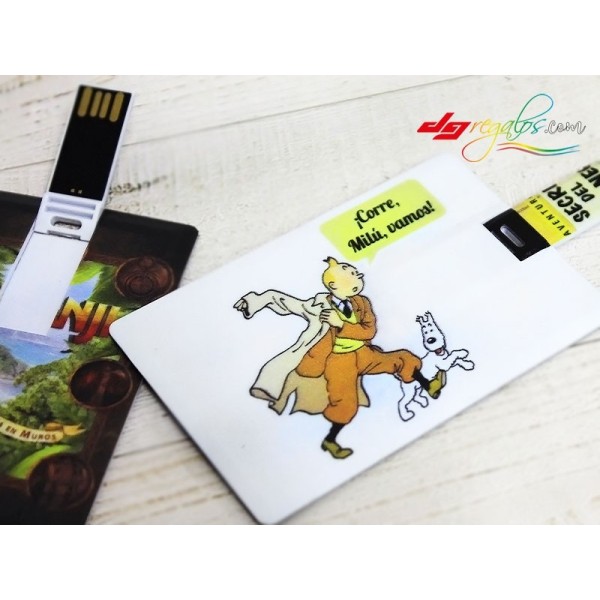 Tarjeta de Memoria USB Personalizada con Tu Foto o Diseño