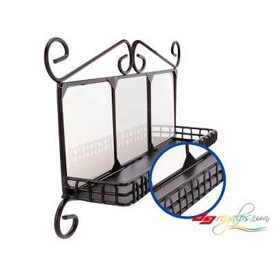 Repisa de forja con azulejos personalizados