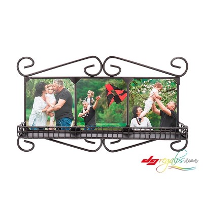 Repisa de forja con azulejos personalizados