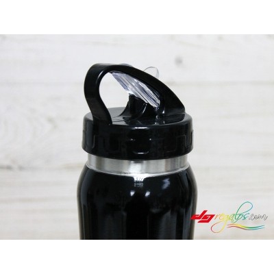 Bidón o botella termo de acero inoxidable grabado a láser ideal para escapadas o el gimnasio