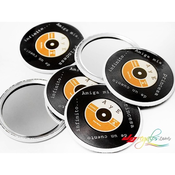 Chapa con Espejo Personalizada a Todo Color – Regalo Original para Eventos