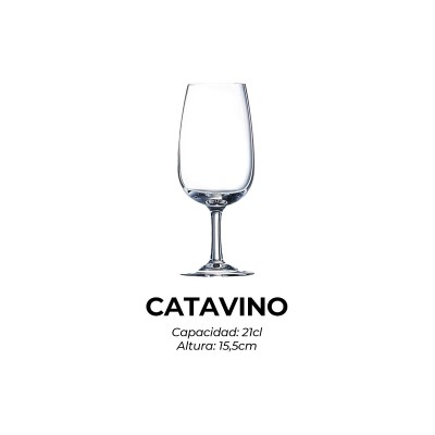 Copa catavino grabada a láser