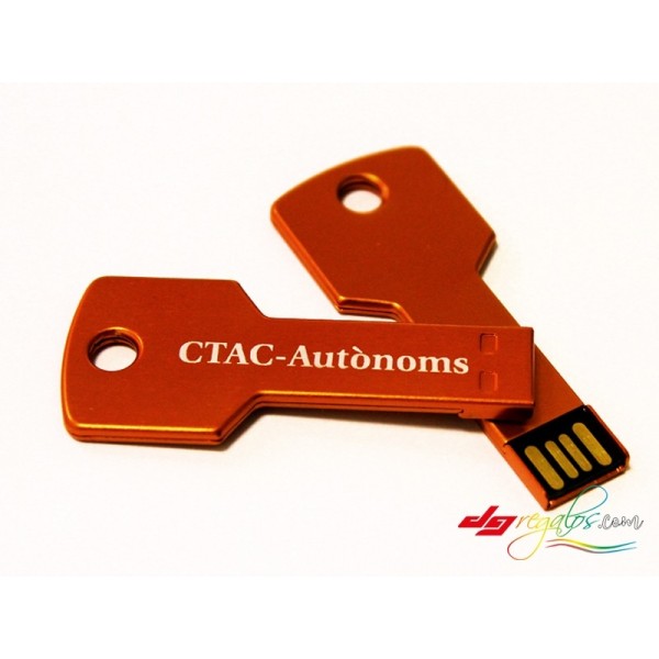 Memoria USB Llave Personalizable con Grabación Láser