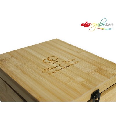 Pack de Copas de Vino Personalizadas en estuche de madera (Enólogo)