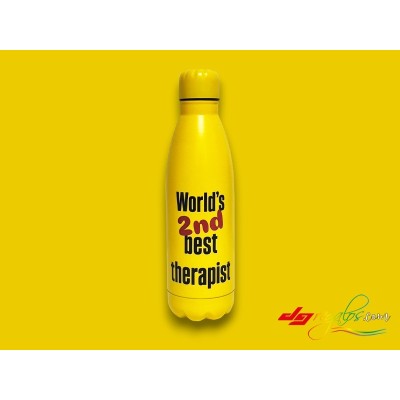 Botella de acero inoxidable personalizada con grabado a láser