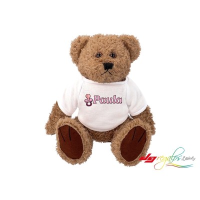 Oso de Peluche Marrón con Camiseta Personalizada