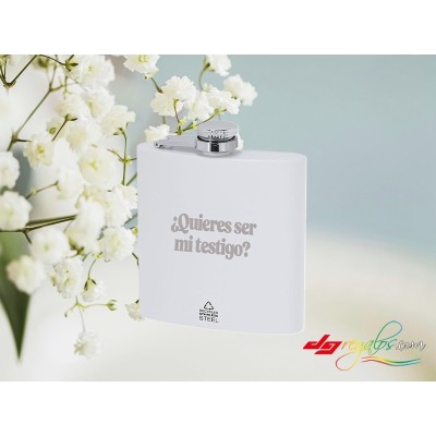 Petaca de Acero Inoxidable Personalizada a Láser para regalar – 175 ml