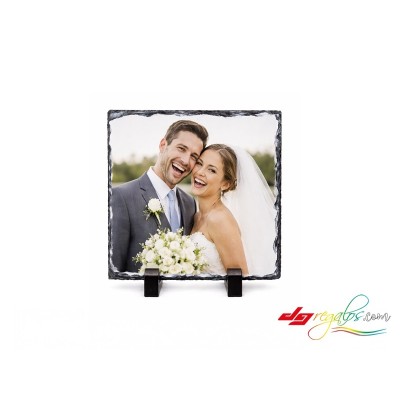 Placa de Pizarra Personalizada con Tu Foto – Portafotos