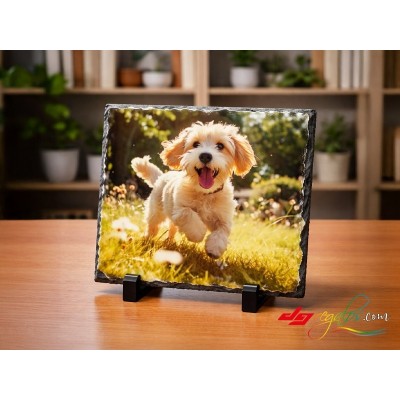 Placa de Pizarra Personalizada con Tu Foto – Portafotos